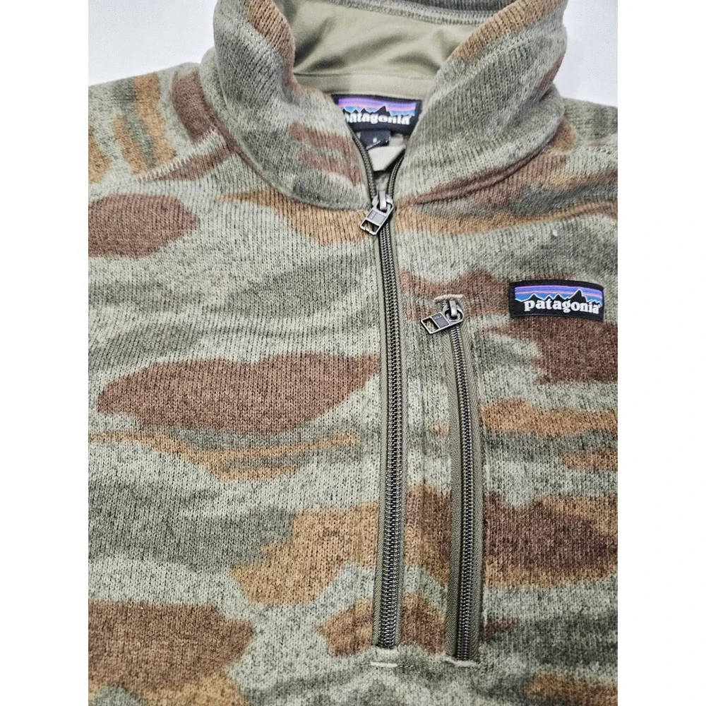 Patagonia Camouflage‎ Better Sweater Men's Small 1/4 Zip Pullover Fleece Sweater